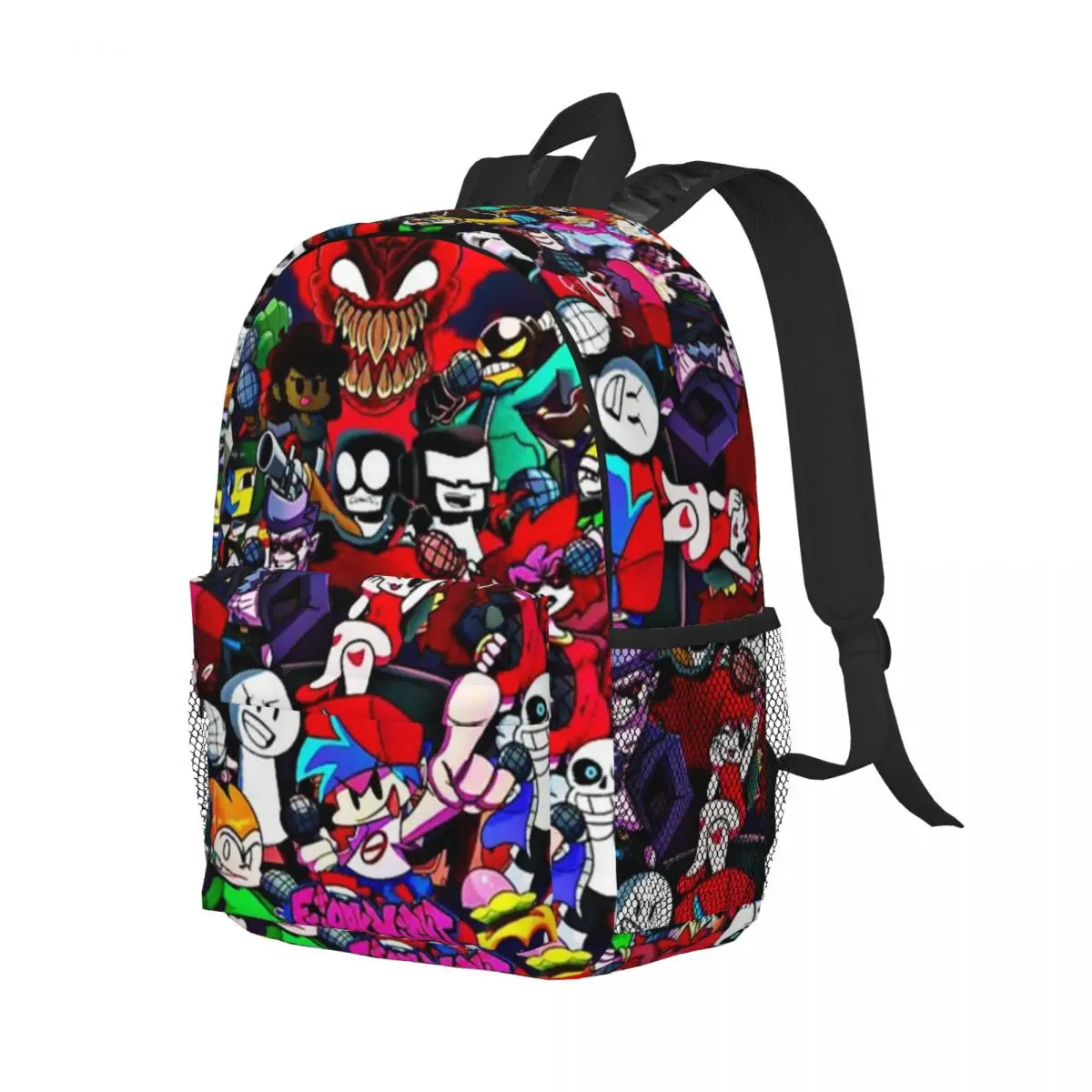 Friday Night Funkin Characters Fnf Game Printed Lightweight Casual Schoolbag For School, Outdoor, Shopping, Office 15inch