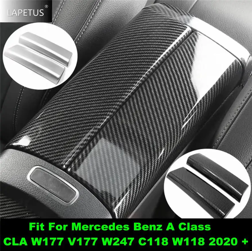 

Car Accessories Central Armrest Storage Box Panel Cover TrimFor Mercedes Benz A Class CLA W177 V177 W247 C118 W118 2020 - 2024