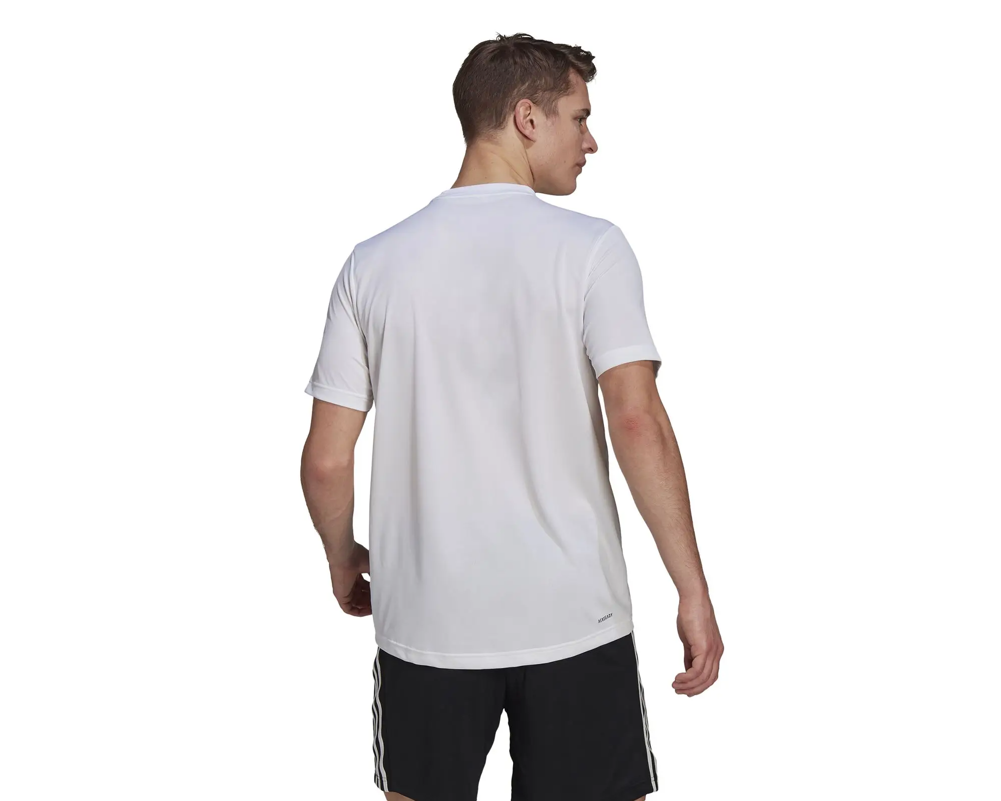 Adidas Original men's Daily Wear t-shirt White Color Sporty Walking Training Sports Daily M Pl t-shirt