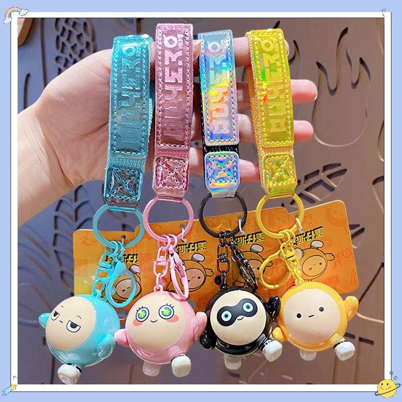 Kawaii Eggy Party Game Car Pendant Cute Eggy Toy Bag Decoration Pendant Ordinary Key Chain Birthday Gift Boys Girls Toys