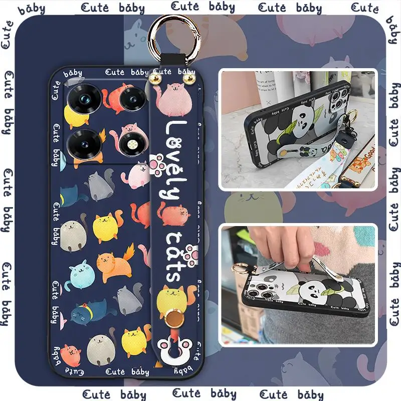 Durable Kickstand Phone Case For infinix Note30 Pro/X678B cell phone sleeve Cartoon Shockproof Cute phone cover ring