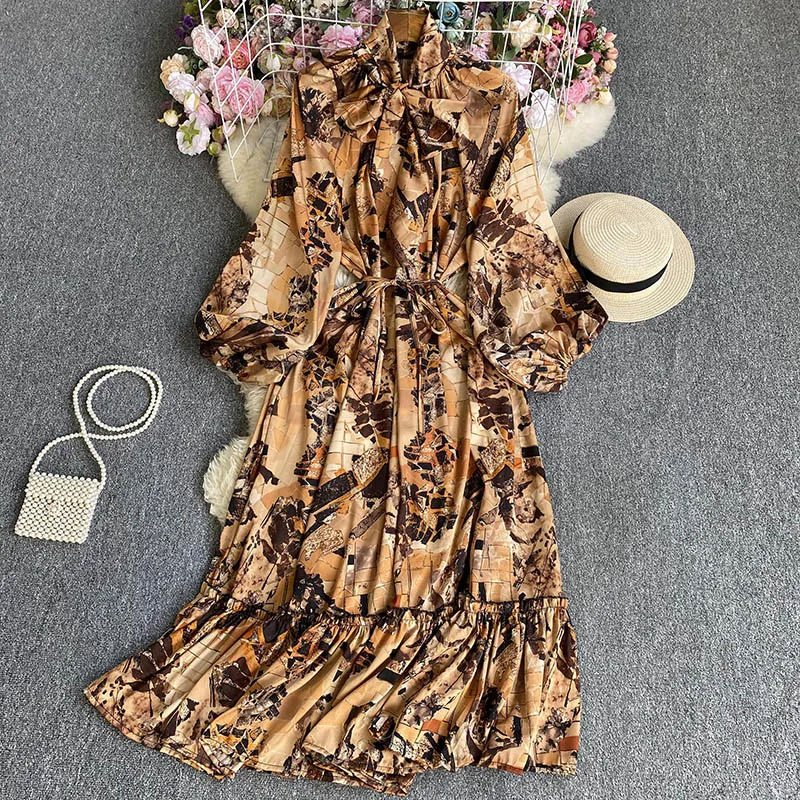 Ladies High Waist Chiffon Bohemian Maxi Dress for Women Summer Fashion Casual Female Party Long Dress Cheap Wholesale BPA6151