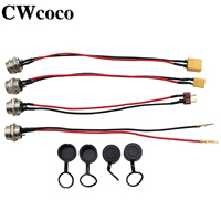Universal Electric Scooter Charging Interface Power Cable Charging Socket Port Plug For  Kaabo VSETT ZERO KUGOO M4 PRO