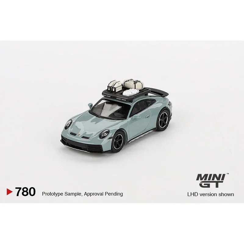 

MINIGT 780 In Stock 1:64 Porsche 911 992 Dakar Shade Green Metallic Diecast Diorama Model Collection Toys
