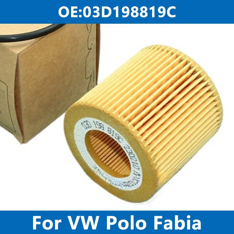 

Car Engine Oil Filter 03D198819C For VW FOX POLO V 1.2 12V 2002-2014 SKODA FABIA I II RAPID ROOMSTER SEAT CORDOBA IBIZA III IV