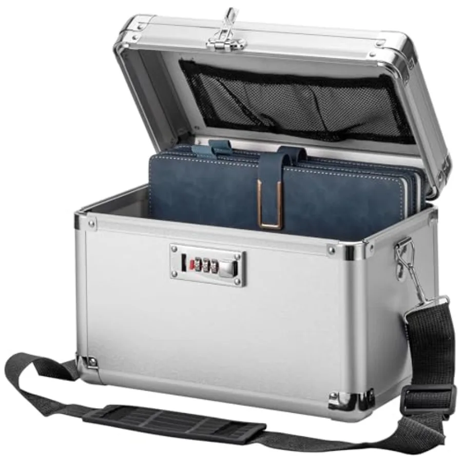

Lock Box - Security Combination Lock Box, Locking Storage Case for Personal Items and Medicine, Childproof Lockable Lockbox for