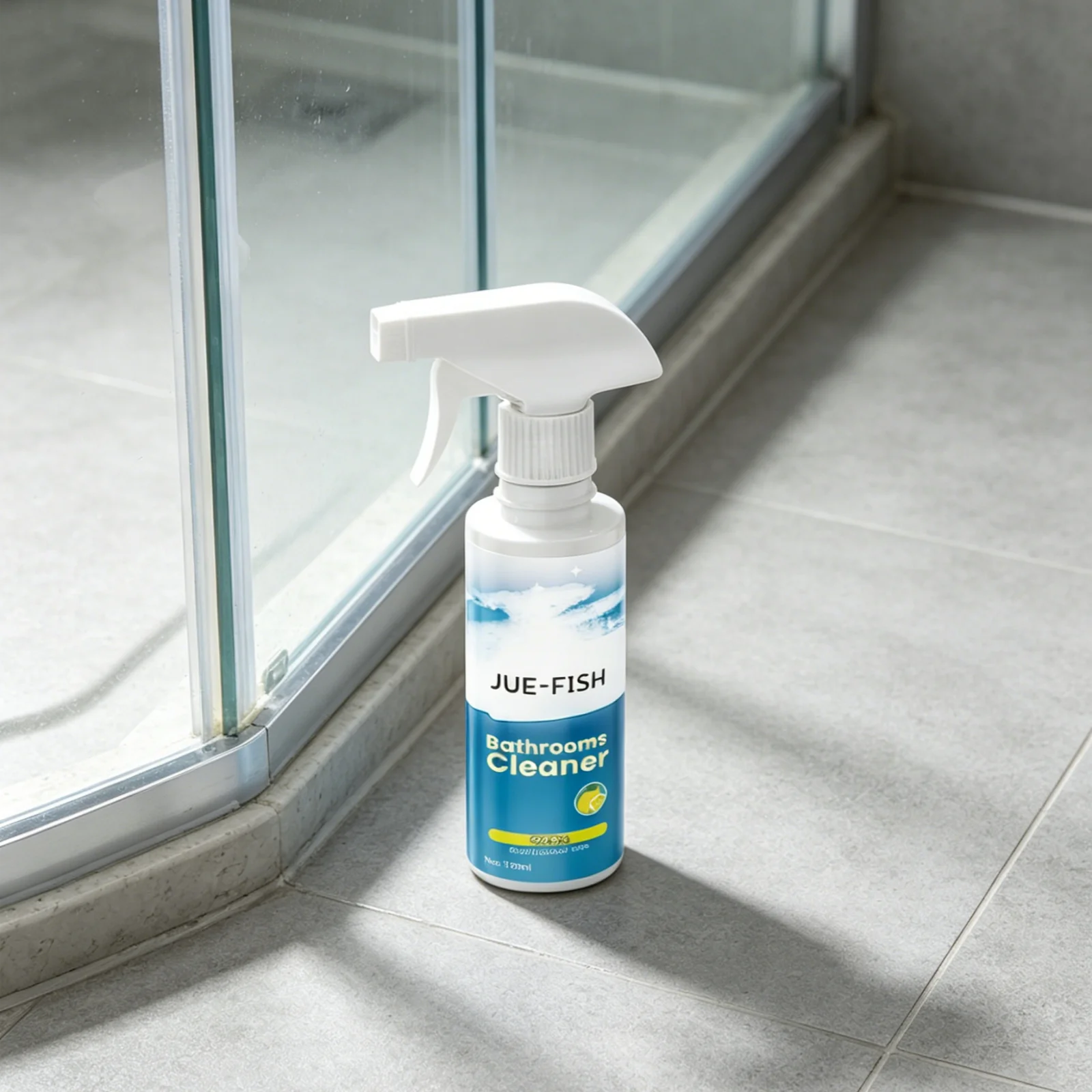 Jue Fish Bathroom Cleaner Limescale Remover Powerful Cleaning Deep Penetration Fast Acting Gentle Hard Water Stain Cleaner 120ml