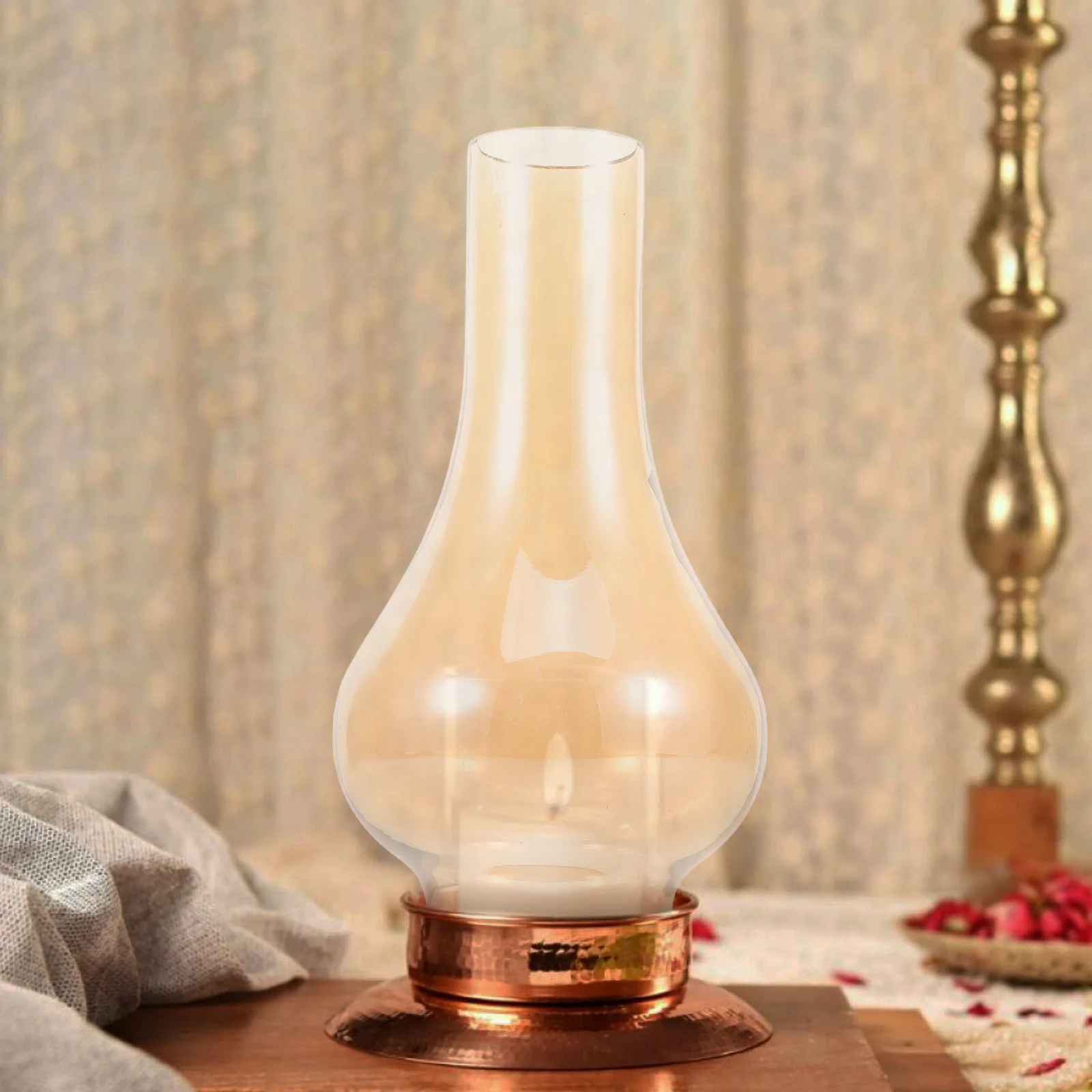 

Vintage Glass Lampshade Retro Style for Home Living Room Bedroom Dining Rustic Decorative Replacement Lamp Cover Enhance