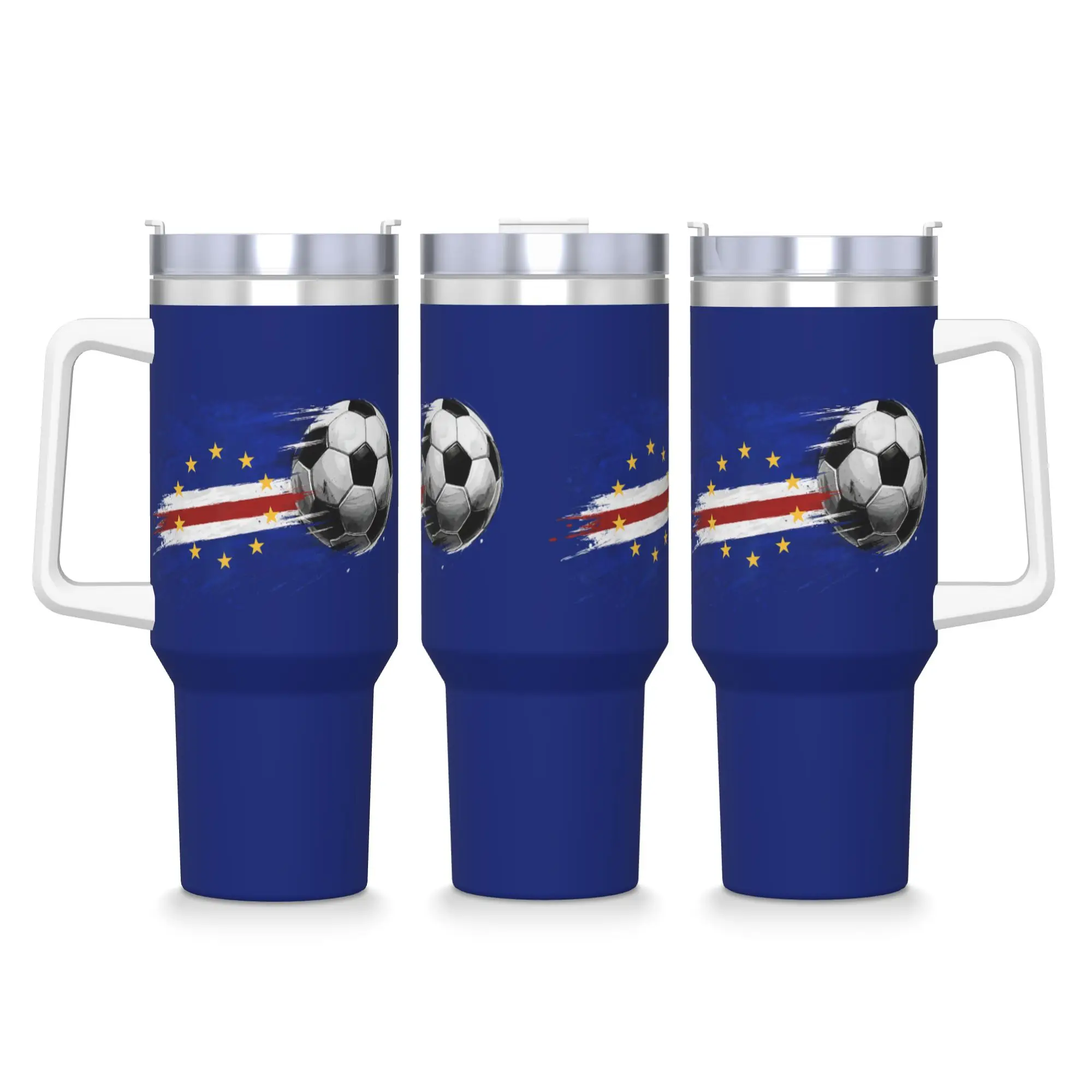 Stainless Steel Tumbler Cape Verde Flag Cabo Verde Country Thermal Cups  Portable Cold and Hot Car Mugs Printed Water Bottle