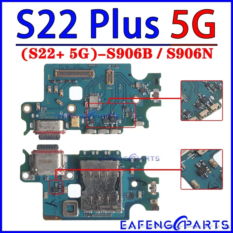 Usb Dock Charger Port for Samsung Galaxy S22 S23 Plus Ultra S901 S906 S908 S911 S916 S918 B U N Charging Board Module