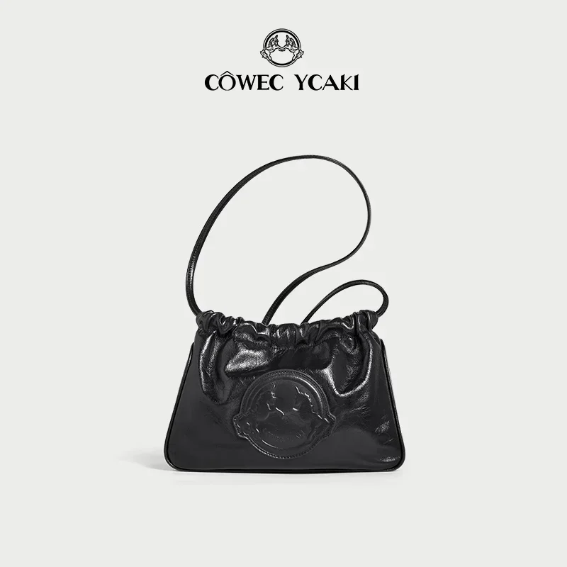 【 Official Authentic 】Original Cowec Ycaki luxury Crossbody bag 2023 new soft drawstring cloud bag