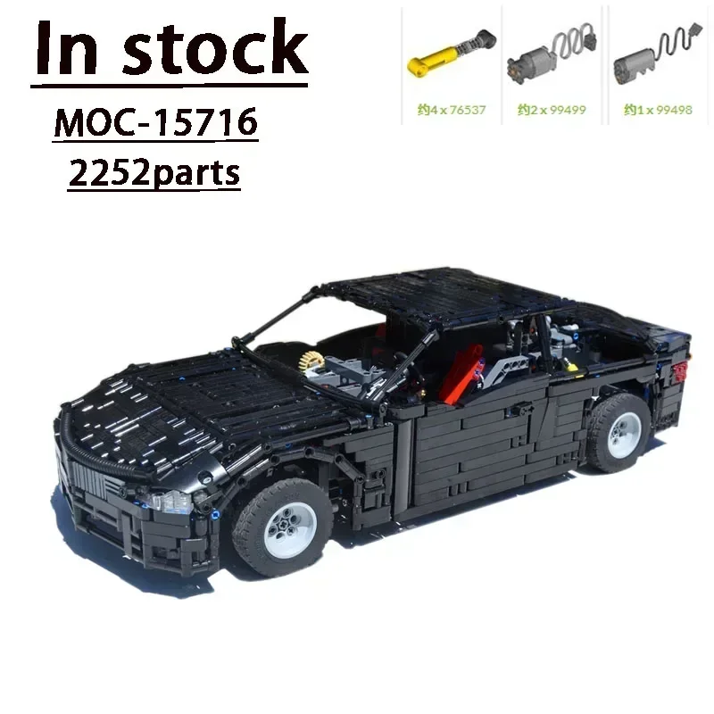 MOC-15716 Elektrische M3 Coupe Supercar Assembly Bouwsteenmodel • 2252 Onderdelen Bouwsteen Kinderen Verjaardag Aangepaste Speelgoed Cadeau