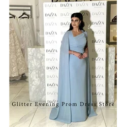 2024 abiti da ballo di moda classici per le donne Straight Satin Chiffon plisat Sweep Train Custom Made Birthday Evening Party grow