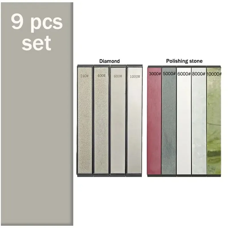 Sharpening Stone White Corundum Diamond Whetstone Knife Sharpener Sharpening Polishing Correction Stone Leatherwear Set