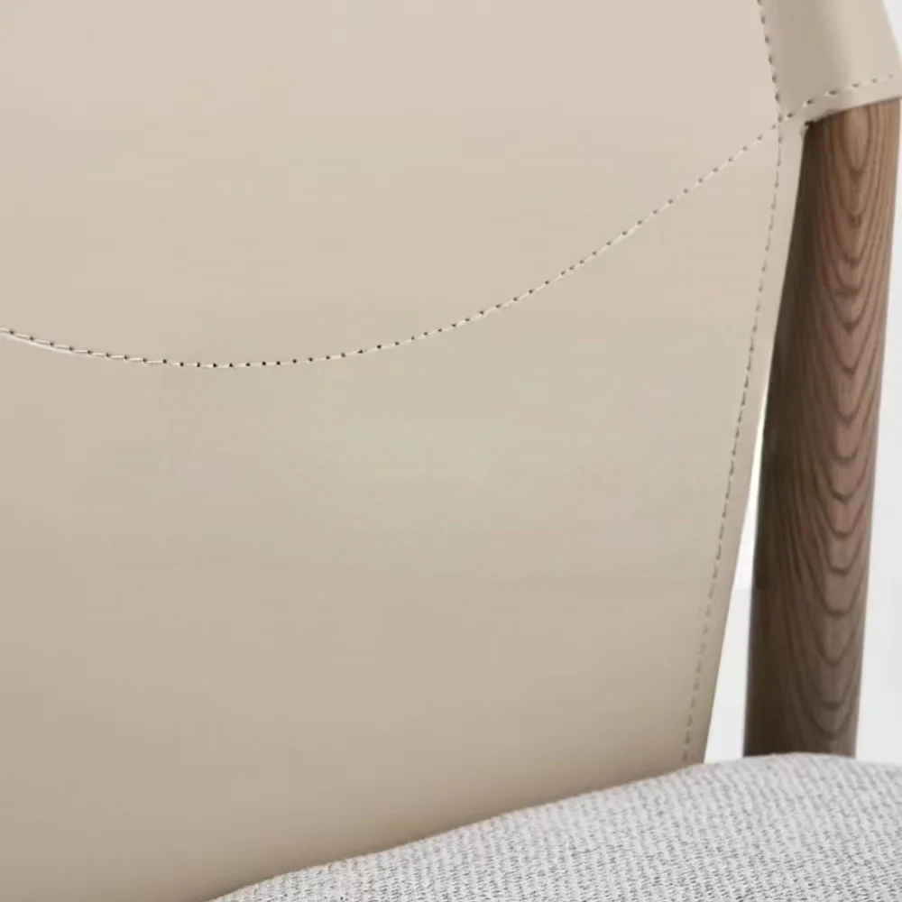 Medieval-style Saddle Leather Dining Chair