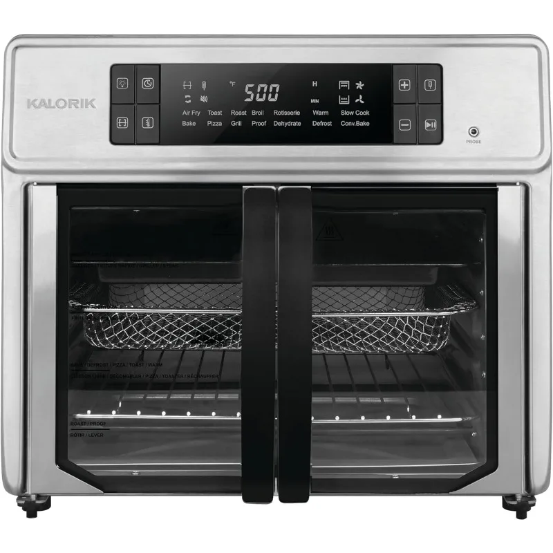 Forno per friggitrice ad aria digitale MAXX Advance 26 Quart con 9 accessori, acciaio inossidabile (AFO 52425 OW)