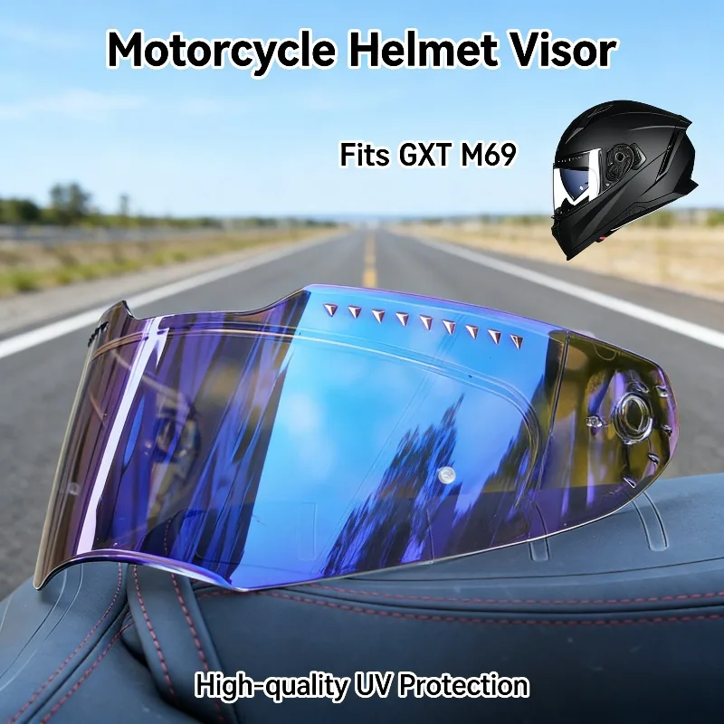 GXT M69 Motorbike Helmet Visor Replacement Lens Anti-Glare UV Block Scratch Resistant Motorcycle Helmet Shield
