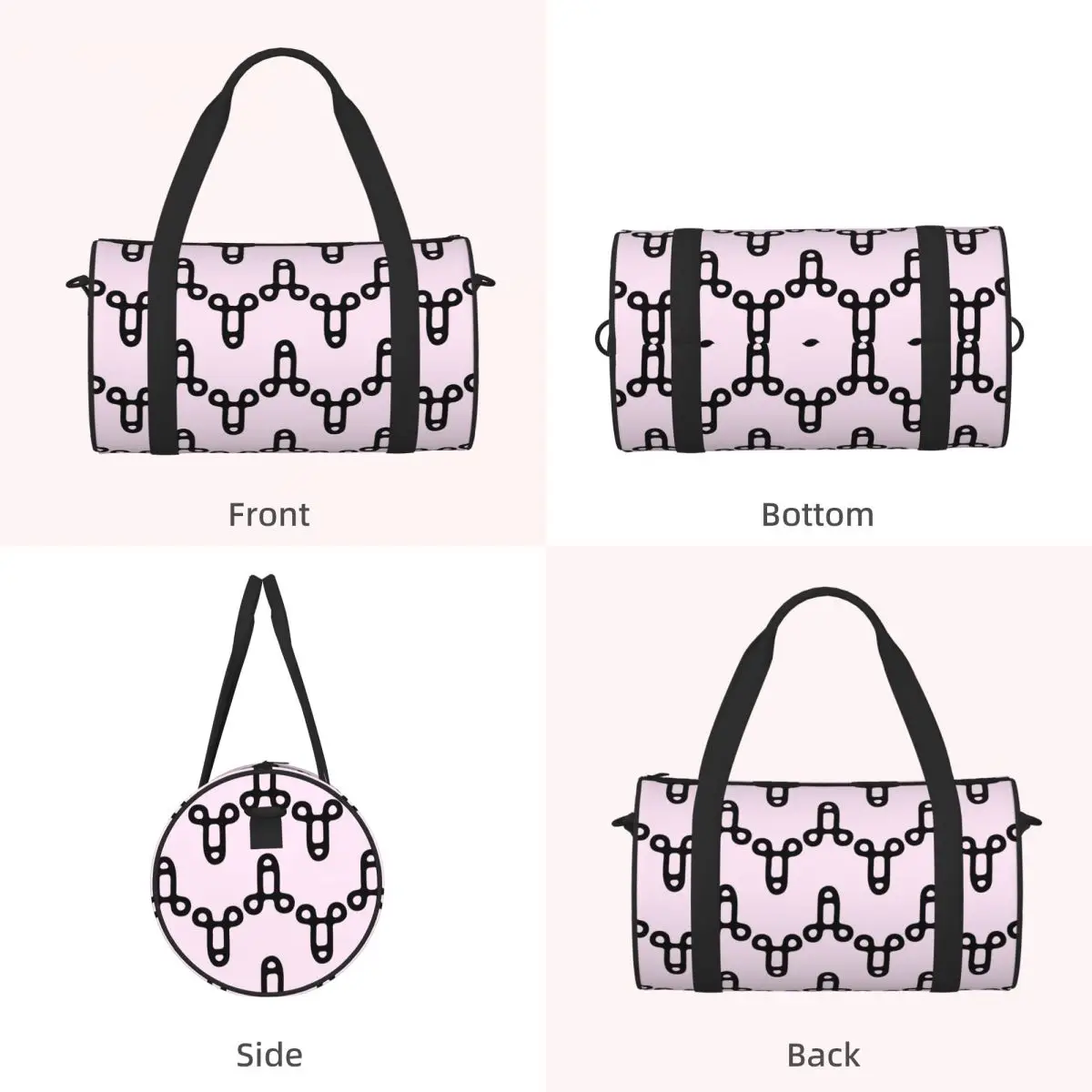 Penis Icon Pattern Light Luggage Bag Multi-Functional Duffle Tote Bag Handbags Gym Bags Fitness Bag for Boys Girls
