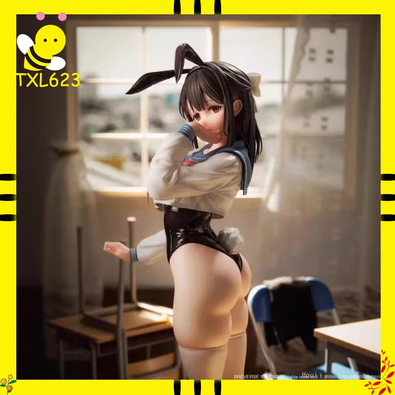 

Anime Girl Figurine PVC Statue 1/6 Scale Cute Maid Dress Figure Desktop Decor Collectible Gift