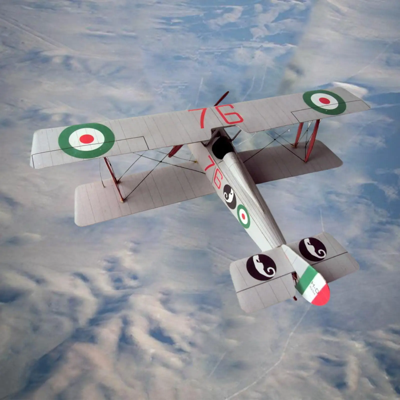 ألعاب تجميع Biplane Fighter DIY، مجموعة نماذج ورقية مقاتلة ثلاثية الأبعاد، مكعبات بناء Papercraft، مجموعات طائرات بمقياس 1:33