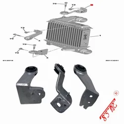 Intercooler assembly bracket 9675627980 9803778980 9803779180 9803778880 For Peugeot 308 308S 408 4008 1.2THP 1.6THP 1.8THP