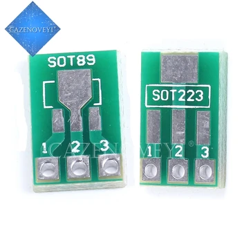 20pcs/lot SOT-89 SOT-223 to DIP PCB Transfer Board DIP Pin Board Pitch Adapter keysets In Stock