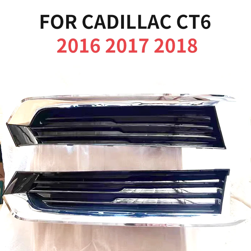 

Car front bumper fog light frame suitable for Cadillac CT6 2016 2017 2018 fog light grille front fog light cover high configurat