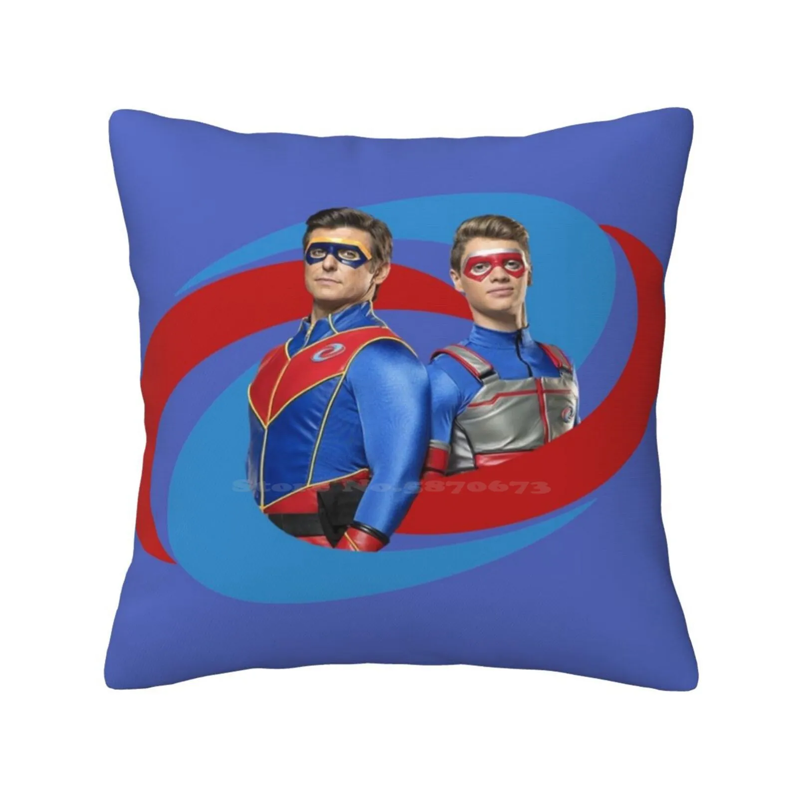 Captain Man And Kid Danger-Logo Bedroom Office Hug Pillowcase Henry Danger Kid Danger Captain Man Edit Logo Superhero Cooper