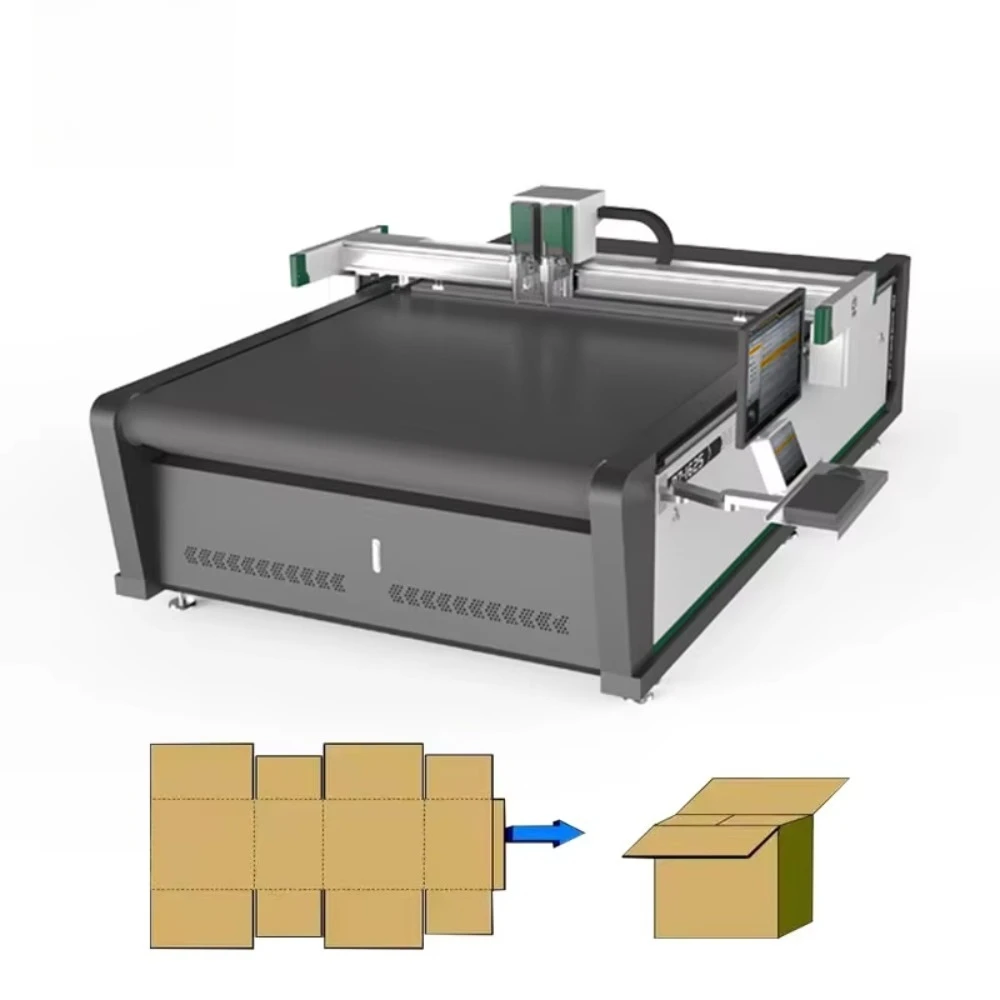 Multi-Functional Cnc Cardboard Corrugated Carton Box Cutting Machine with CCD