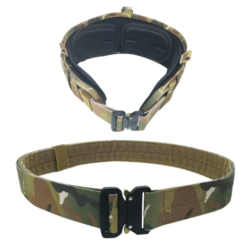 Laser cutting Tactical Waistband Belt Combination Set Mens Molle system Equipment