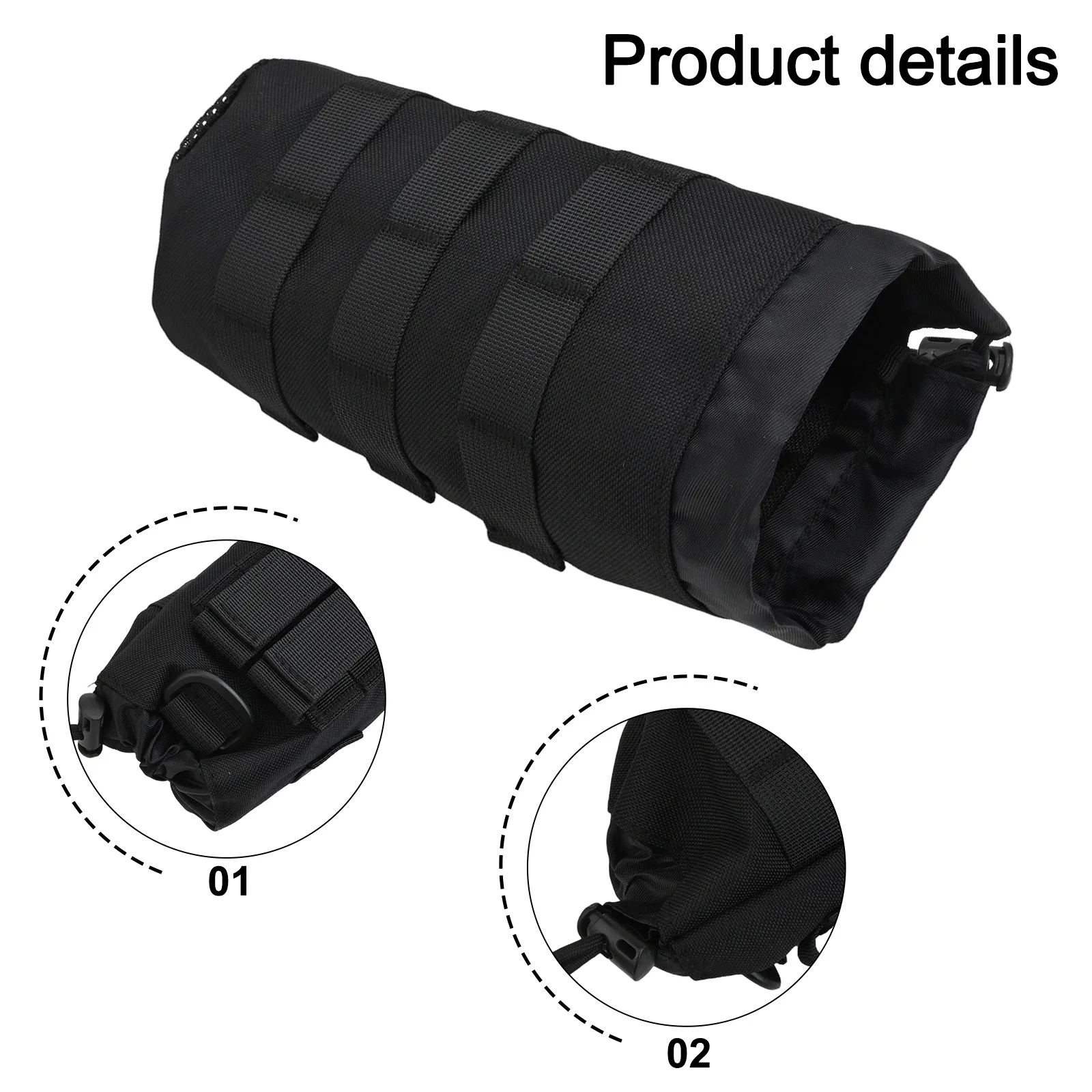 

Camping Bottle Carrier Hiking Belt Pouch Lightweight Camping Accessory Suitable For Standard Bottles Molle Water Bottle Holder