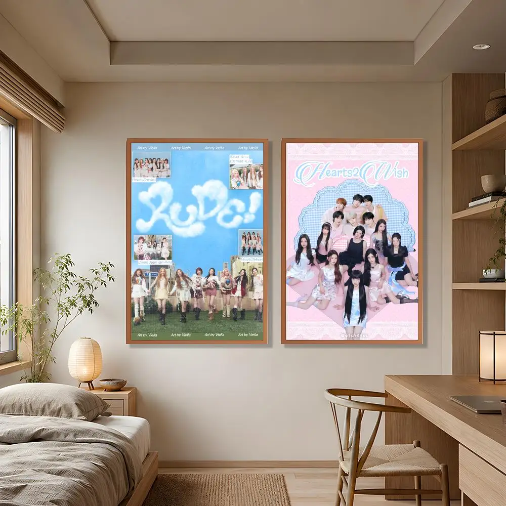 Kpop Group H-Hearts2Hearts Poster Wall Art Poster HD Waterproof PP Print Bedroom Living Room Office Decor Gift - view 3