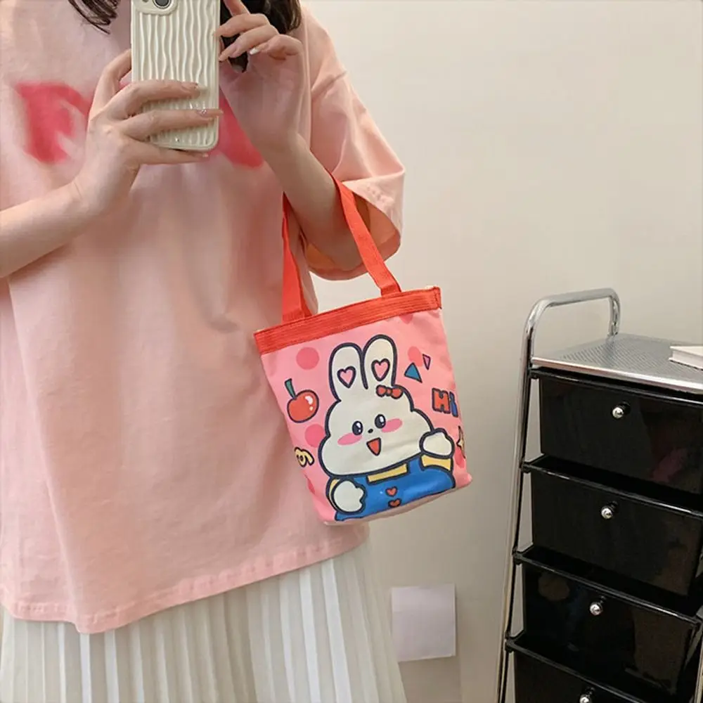 Wash Bags Animals Storage Bags Canvas Makeup Cosmetic Bags Cartoon Handbags Rabbit Korean Mummy Bags Women Tote Bags