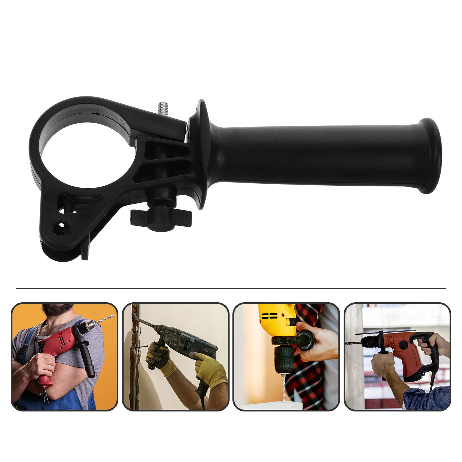 

Auxiliary Handle Impact Drill Plastic Front Replacement Handle Ergonomic Design for Better Control Stability and Reduced Hand