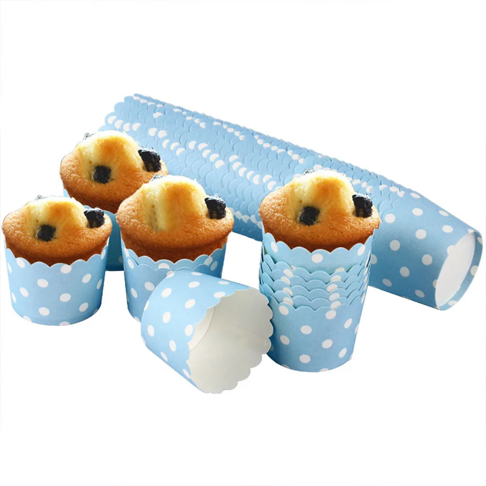 

100pcs Heat Resistant Baking Cups Muffin Liners For Cupcakes Desserts Oven Safe Paper Cake Cups Party Wedding Event Baking