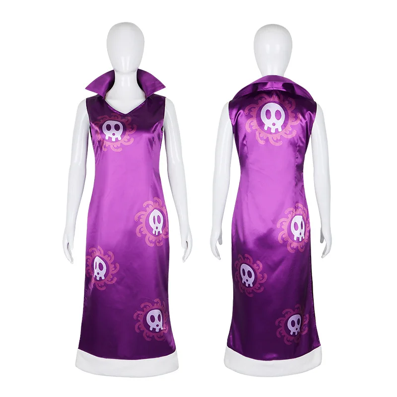 

Хэнкок Косплей Костюм Фиолетовое Платье Cheongsam Для Змеиной Королевы Косплей Костюм Для Хэллоуина