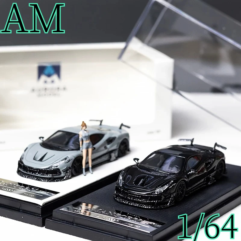 AM 1:64 Alloy, Yumao F8XX MANSORY Modification, mini Car Model, Collection Item, Adult Figurine, Boy's Gift