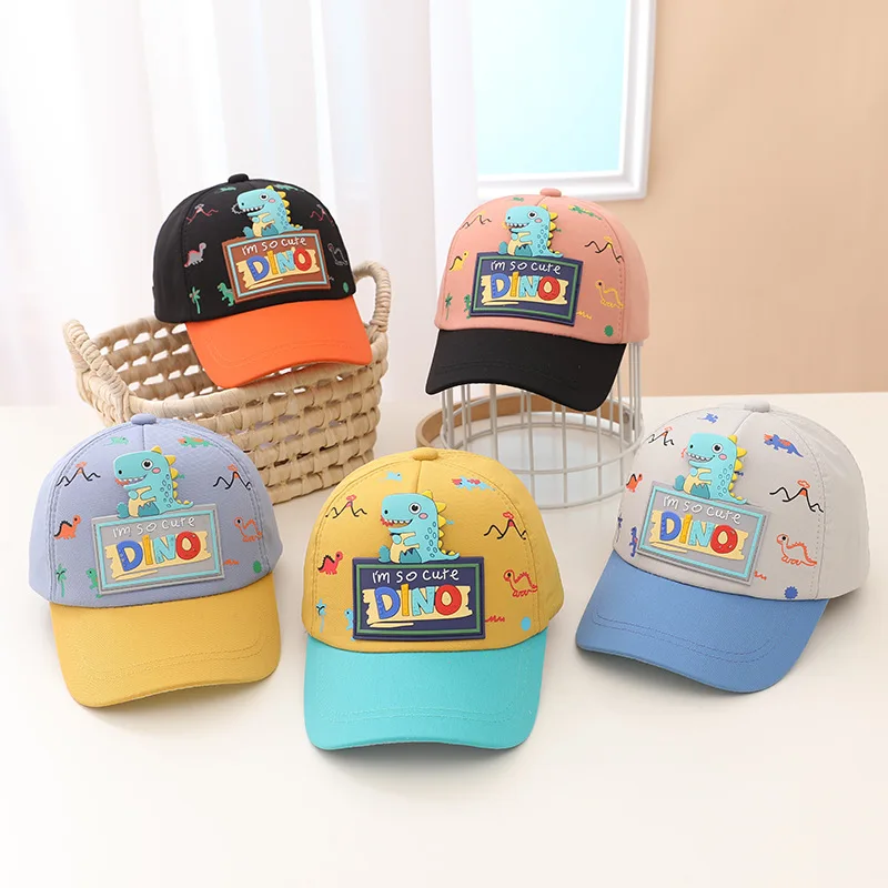 Cute Cartoon Dinosaur Baby Hat For Boys Girls Kids Baseball Cap Adjustable Outdoor Sun Hat