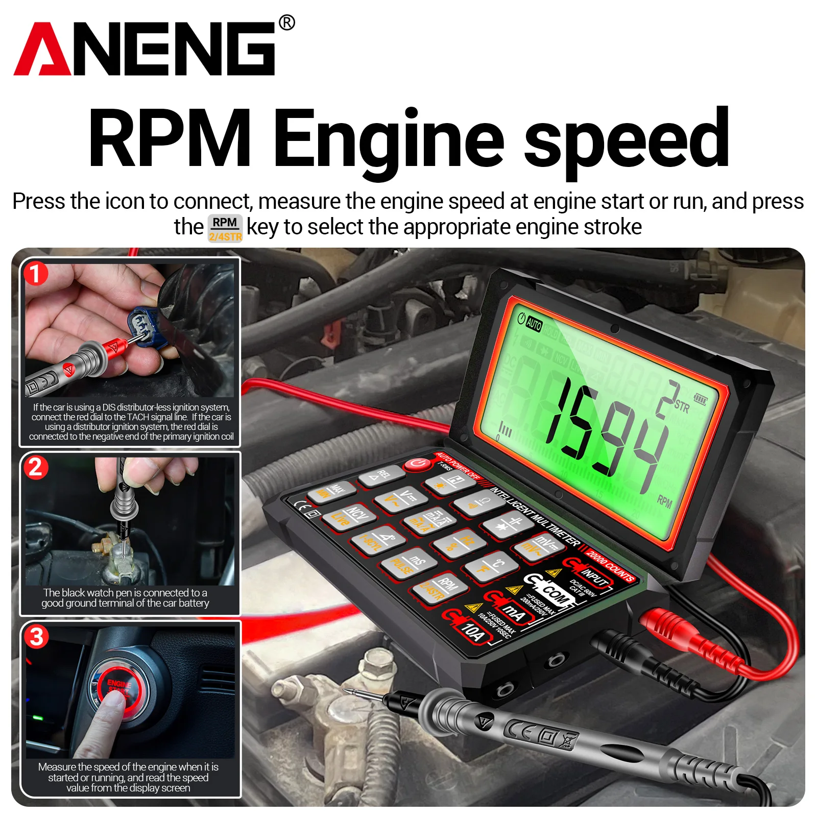ANENG 623 มัลติมิเตอร์แบบดิจิต - Multimeter Digital บทวิจารณ์และราคา