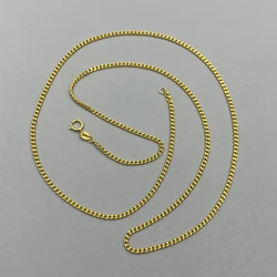 Sinya Pure 18k Au750 Gold Cuban Chain Necklace Anklets Bracelets Fine Jewelry For Women Ladies Mom Man Best Gift
