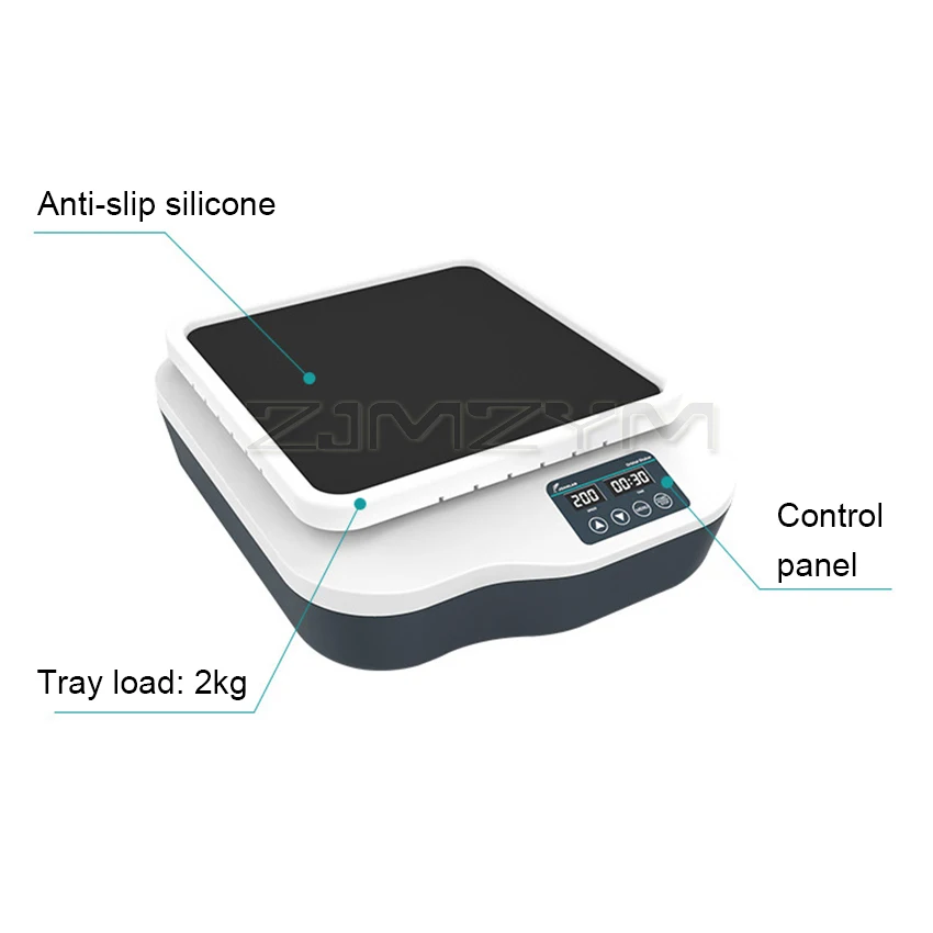 OS-20 Digital Orbital Shaker Lab Horizontal Swing Speed Oscillator 200RPM Adjustable Speed Timing Laboratory Orbital Rotator