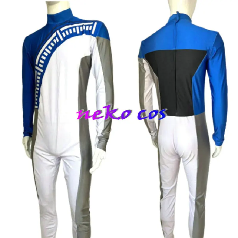 

Bakuage Sentai Boonboomger Bun Blue fitting bodysuit including gloves jumpsuit Cosplay