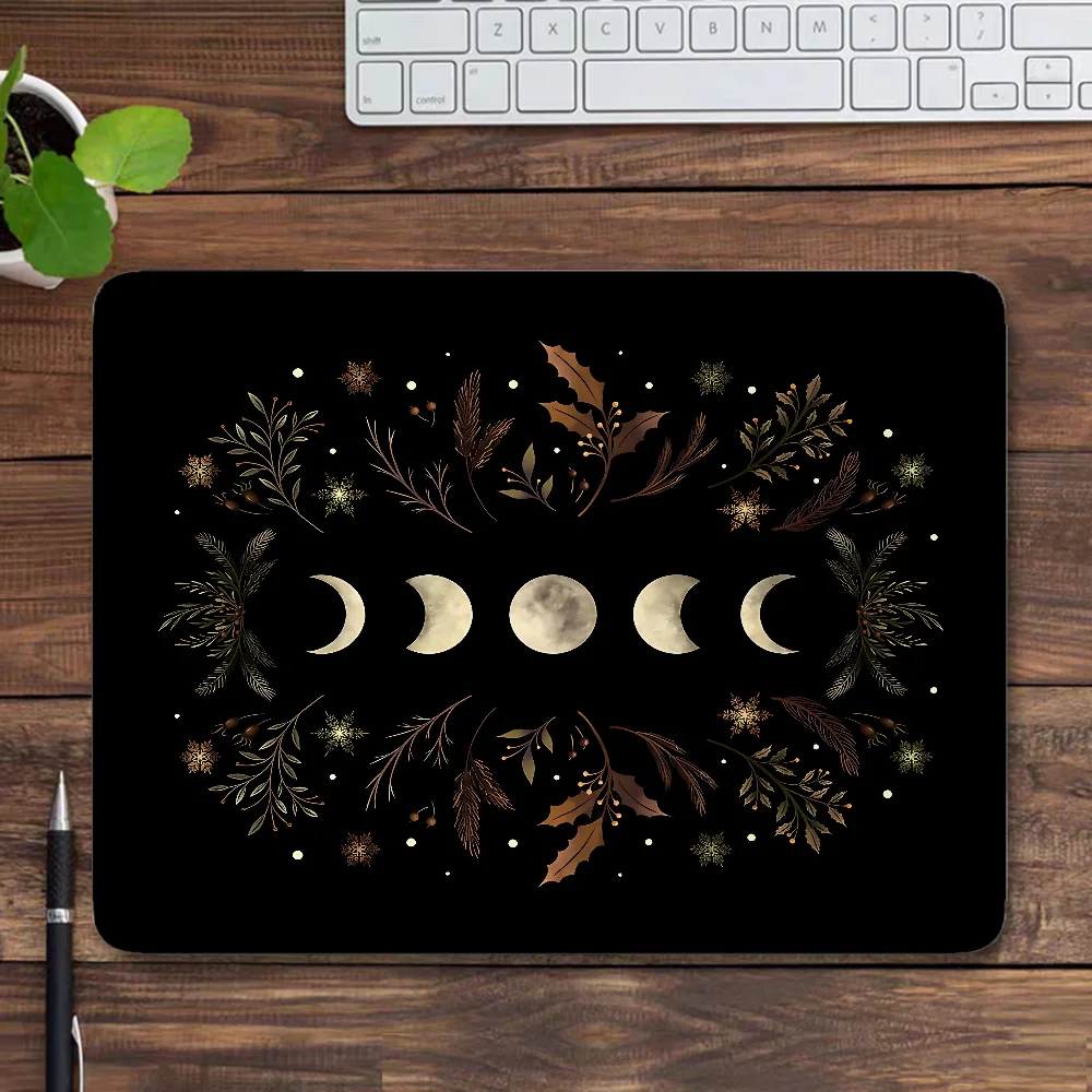 Moonlit Garden-Winter Brown Mousepad Mouse Mats Gaming Accessories Pc Gamer Computer Desk Mat Small Mouse Pad 25x29