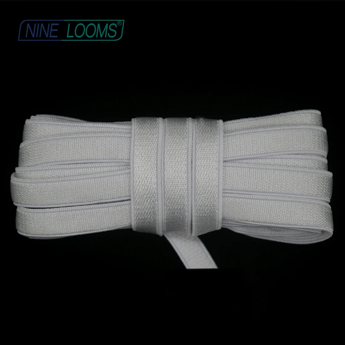 

NINE LOOMS Shiny Bra Strap Elastic Bands 5/16" 8mm Nylon Spandex Shoulder Tape Underwear Corset Lingerie Sewing Trim 2 5 10 Yard