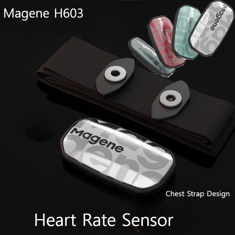 

Magene H603 Heart Rate Sensor Chest Strap Design Fitness Monitoring Heart Rate Chest Strap ANT+ Bluetooth Dual Protocols