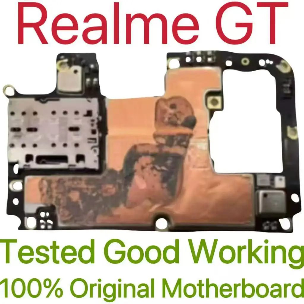 Global Version Original Unlocked Motherboard for Realme GT Tested Circuit Plate Main Logic Board for Realme GT