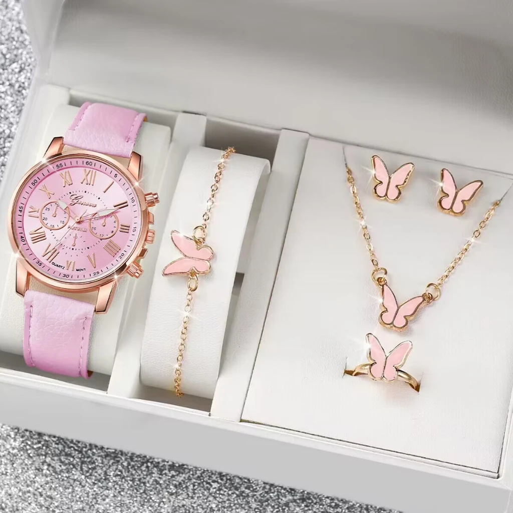 Kegllect-reloj Digital romano de cuarzo para mujer, pulsera de cuero, estilo coreano