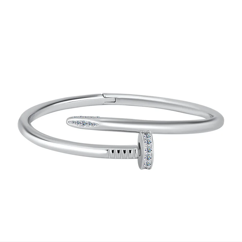 

Браслет Butterflykiss из стерлингового серебра 925 пробы со змеиным шипами, минималистичный полный браслет из муассанита, ювелирный браслет для женщин в качестве подарков