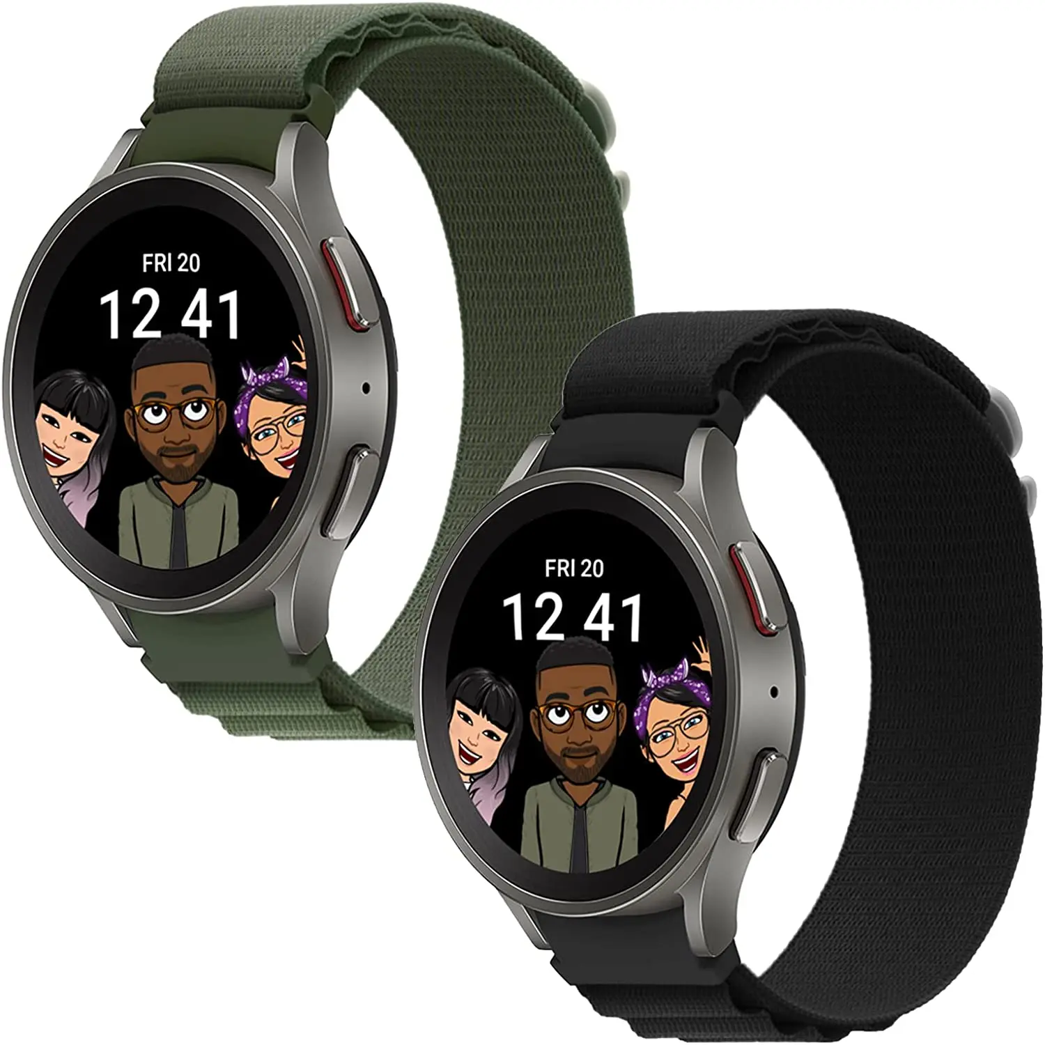 20mm Strap No Gaps for Samsung Galaxy Watch 4 5 6 7 44mm 40mm Classic 42/46mm 43/47mm 5 Pro Nylon Band Breathable Sport Bracelet