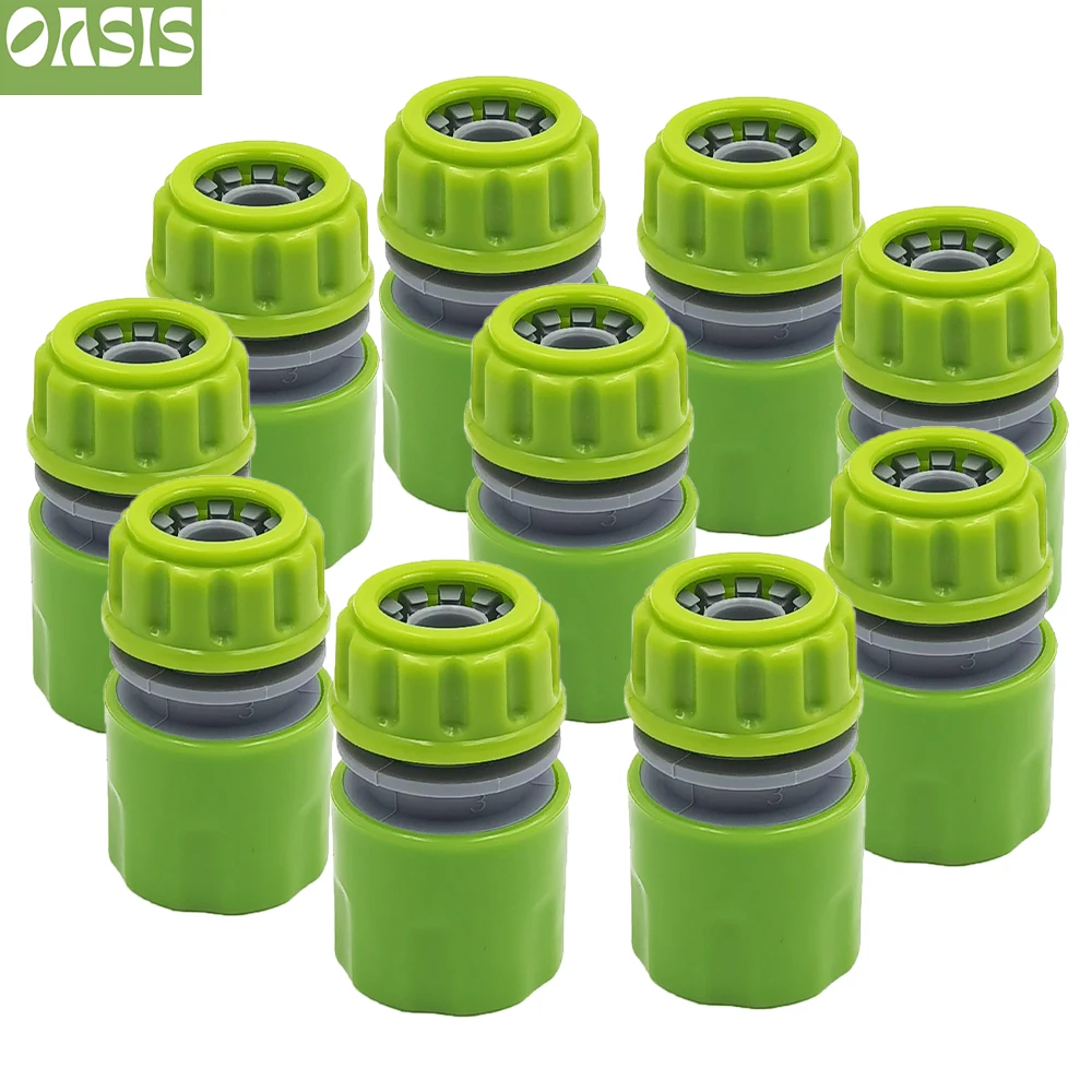 

Oasis 10PCS Hose Garden Tap Water Hose Pipe 1/2 inch 16mm Connector Quick Connect Adapter Fitting Repair Watering Greenhouse